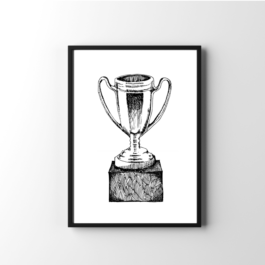 Voetbal poster kinderkamer - beker