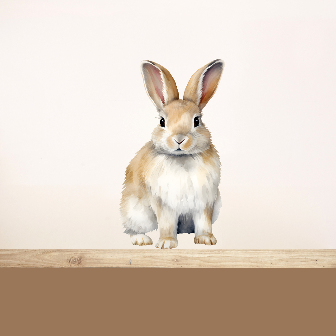 Bosdieren muursticker konijn