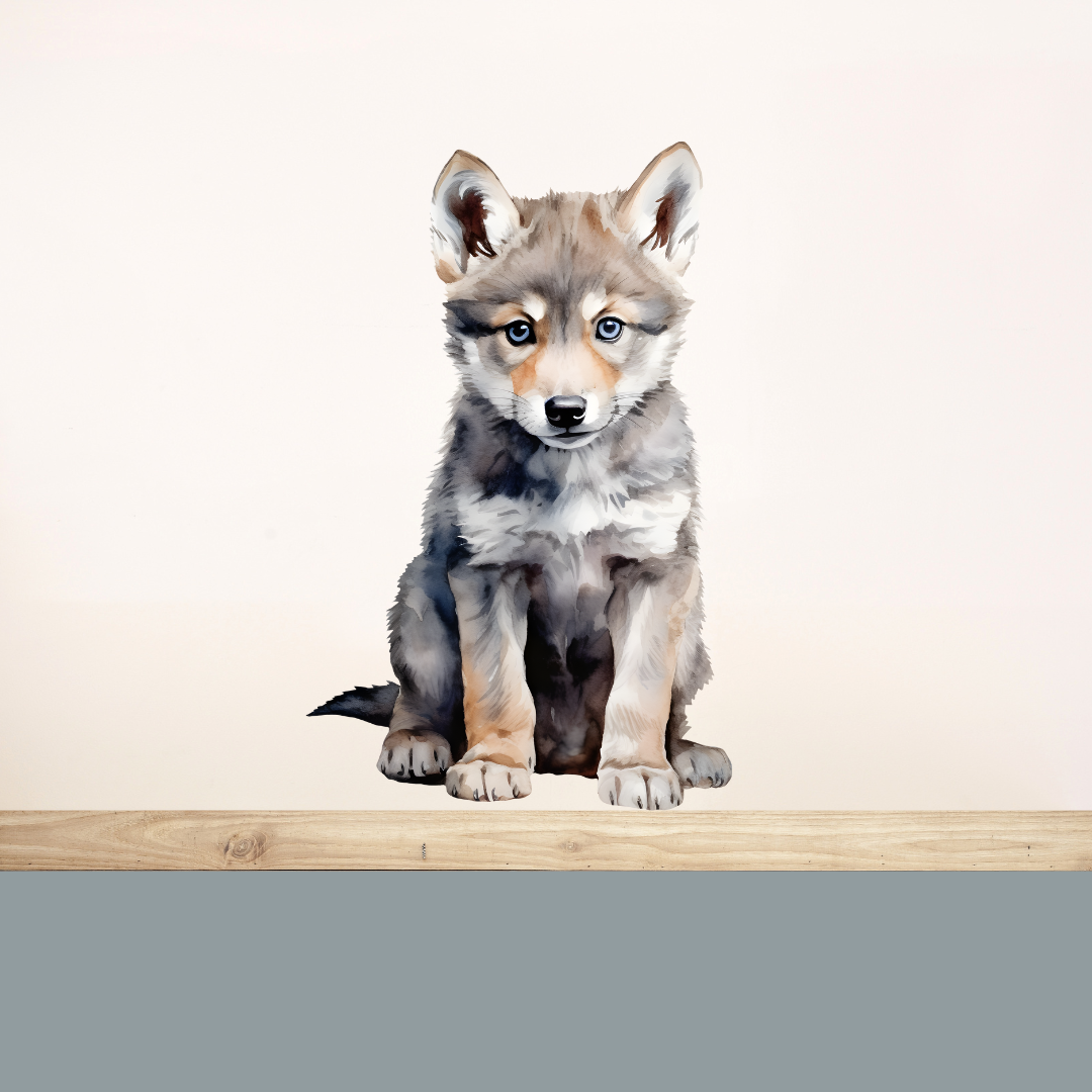 Bosdieren muursticker wolf