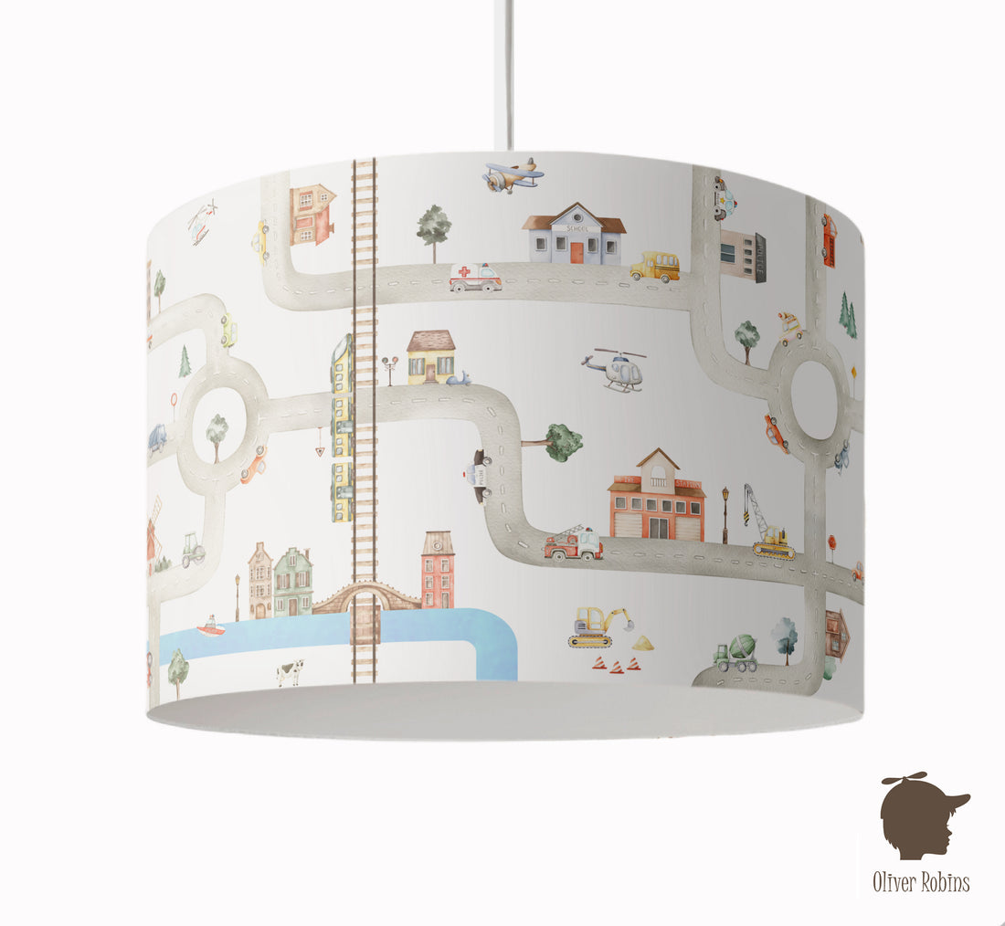 Hanglamp City of Vehicles kinderkamer - Oliver Robins