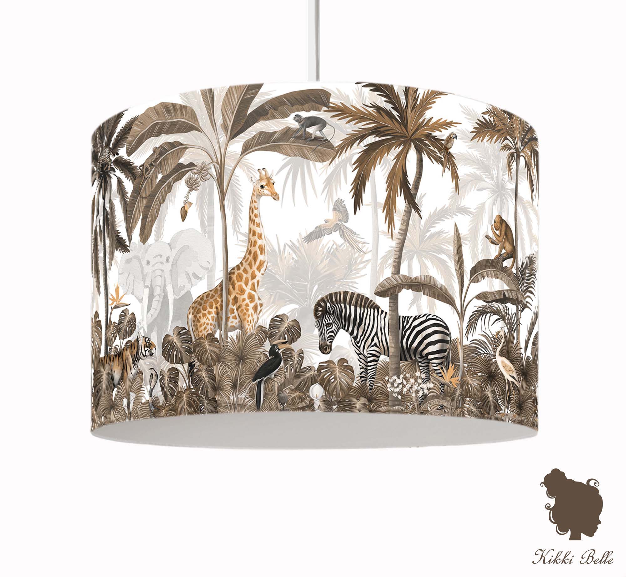 Hanglamp Jungle Jive beige kinderkamer - Kikki Belle
