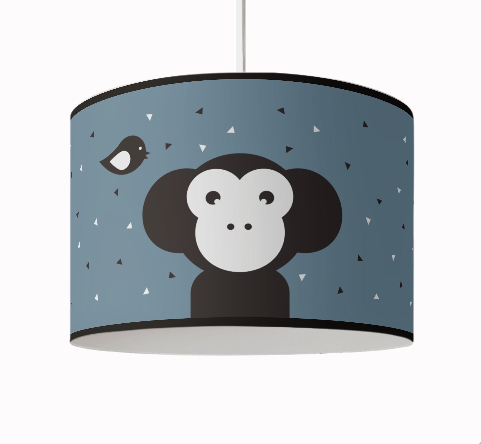 Kinderkamer lamp Aap - jeans blauw