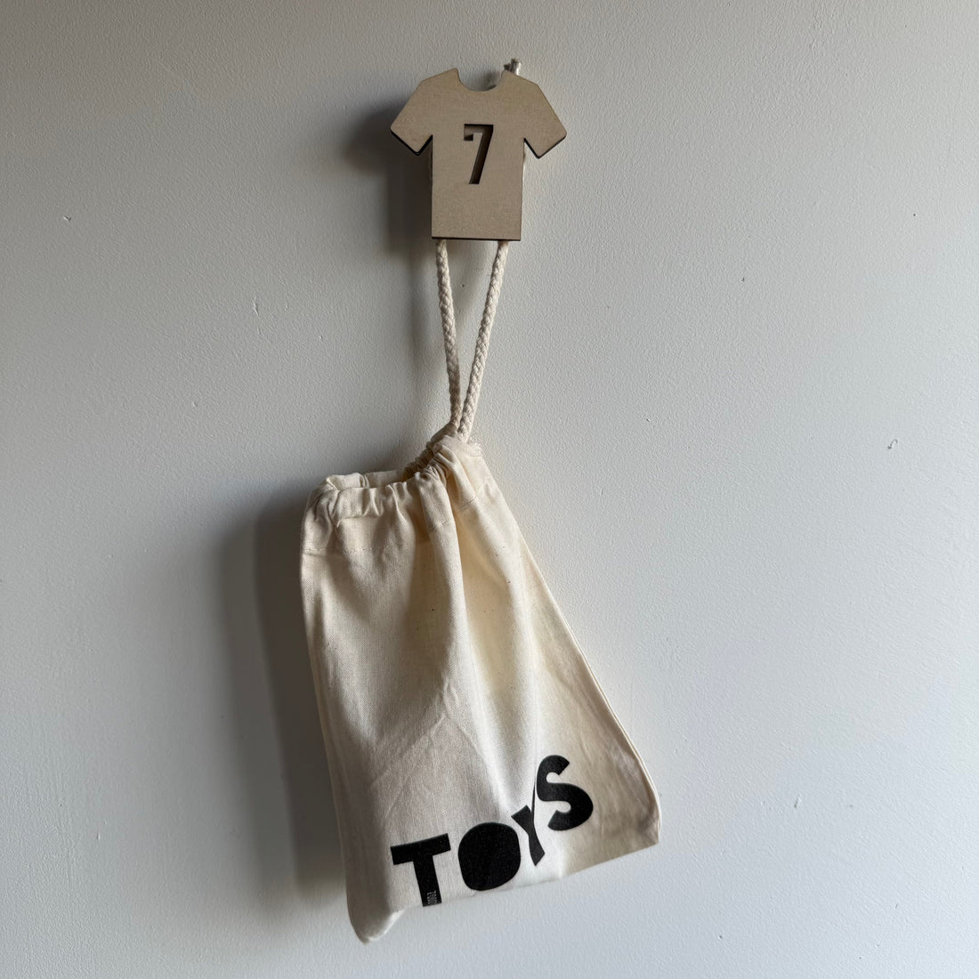 Houten wandhaak voetbalshirt