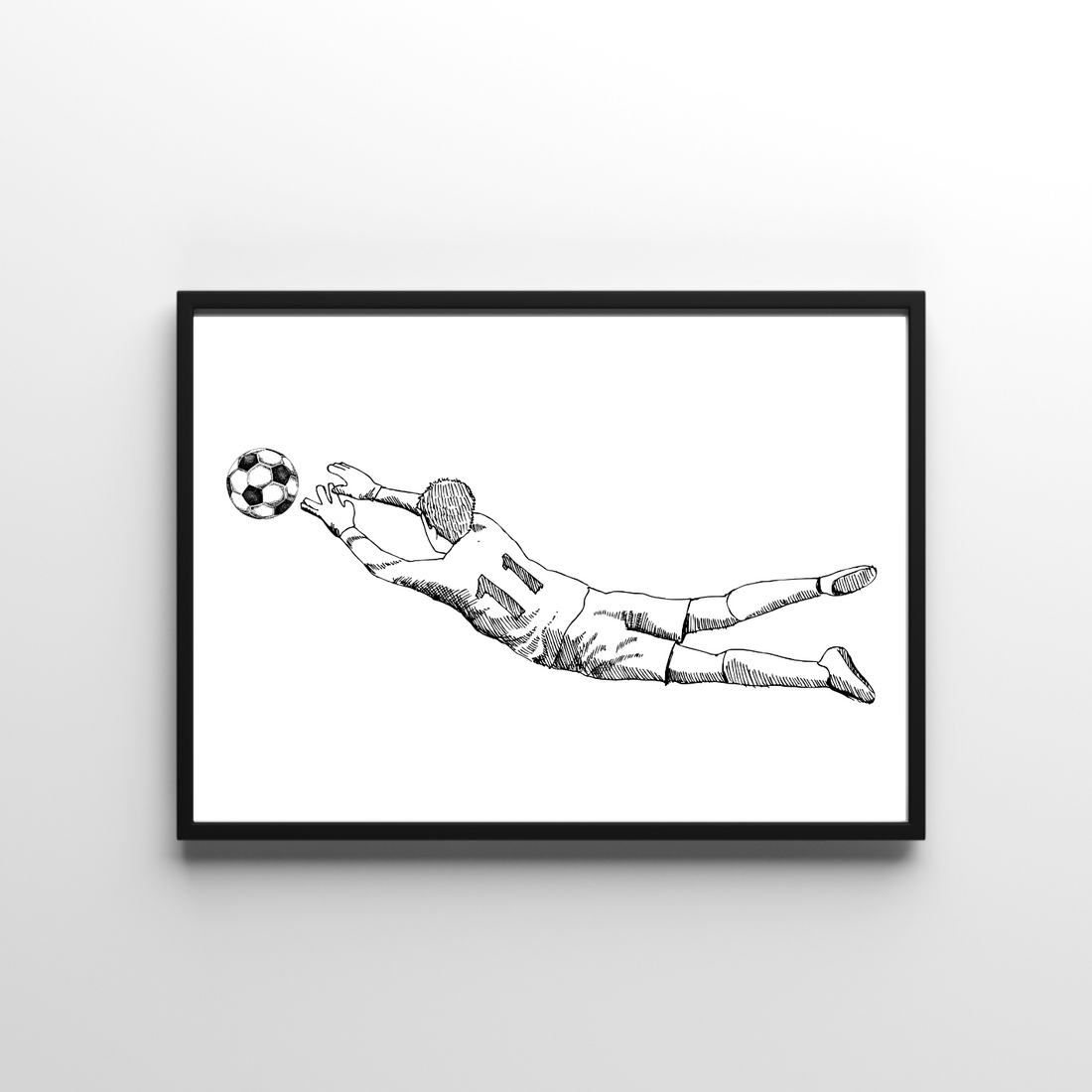 Voetbal poster kinderkamer - keeper