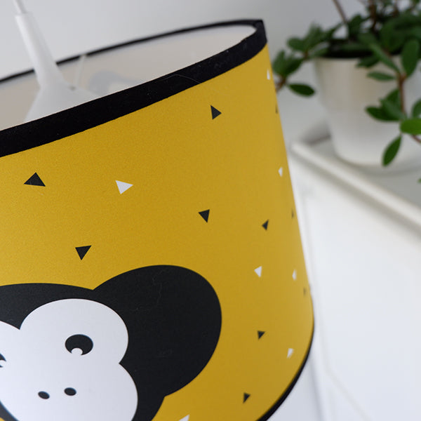 Kinderkamer lamp Aap - oker geel