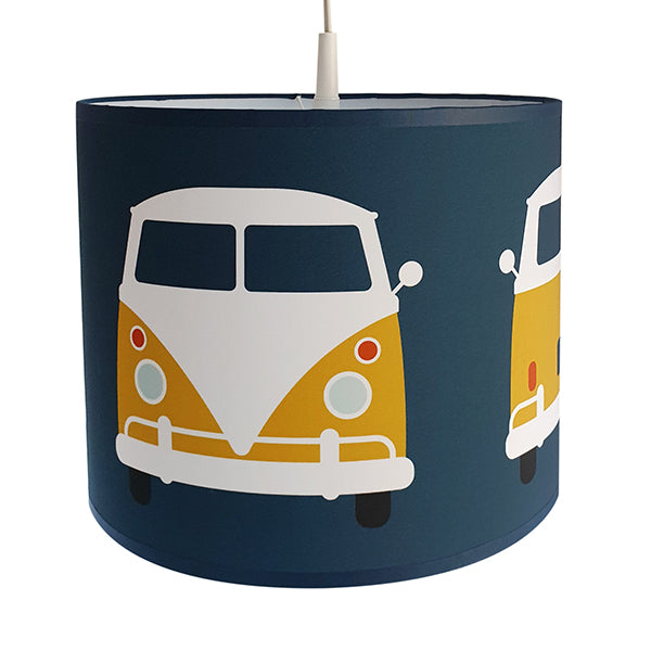 Lampen set safari VW bus - donker blauw
