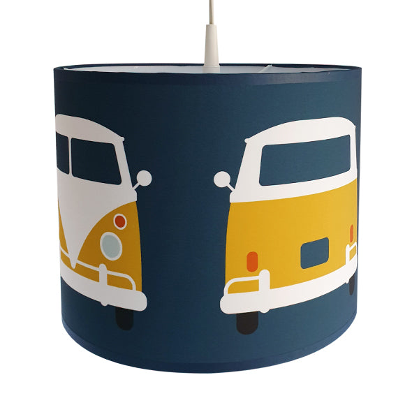 Lampen set safari VW bus - donker blauw