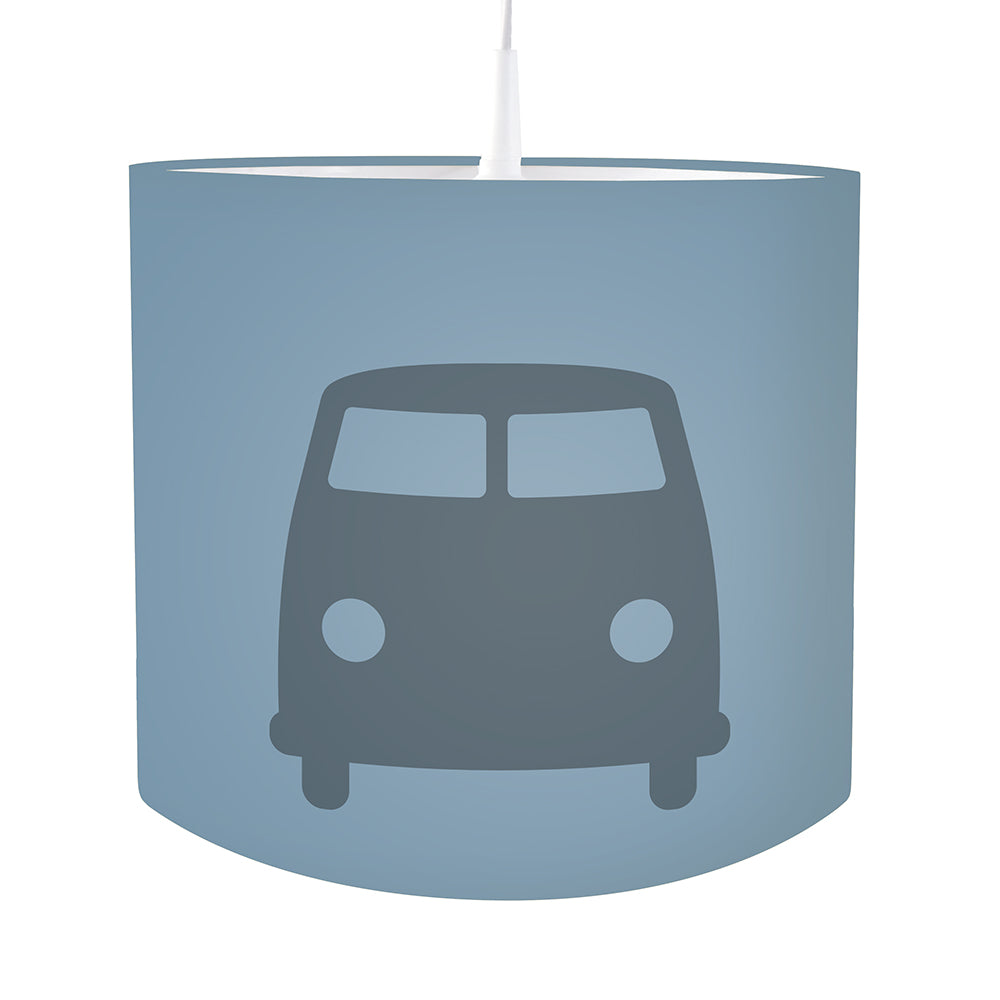 Kinderkamer lamp Busje silhouet - effen