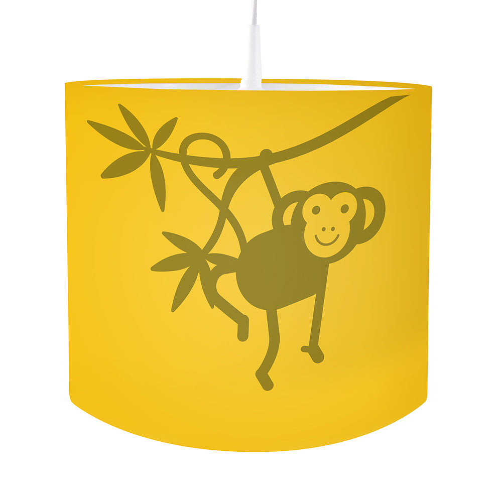 Kinderkamer lamp Aap silhouet - effen