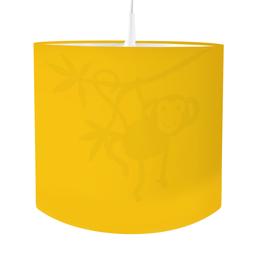 Kinderkamer lamp Aap silhouet - effen