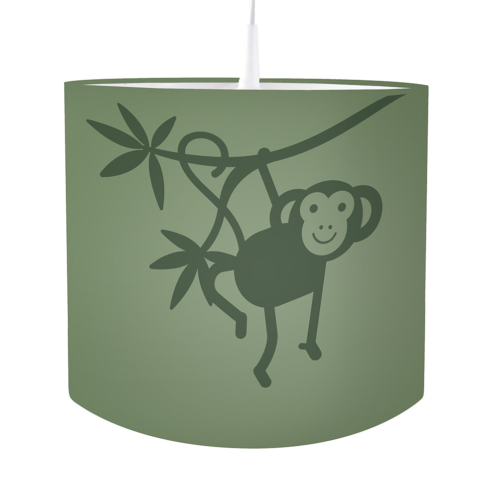 Kinderkamer lamp Aap silhouet - effen