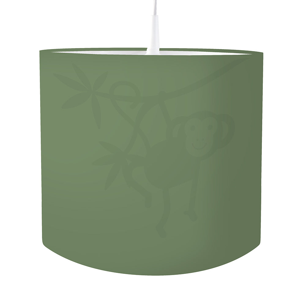 Kinderkamer lamp Aap silhouet - effen
