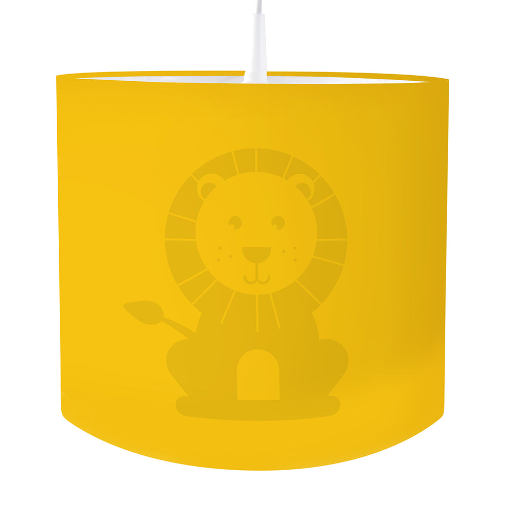 Kinderkamer lamp Leeuw silhouet - effen