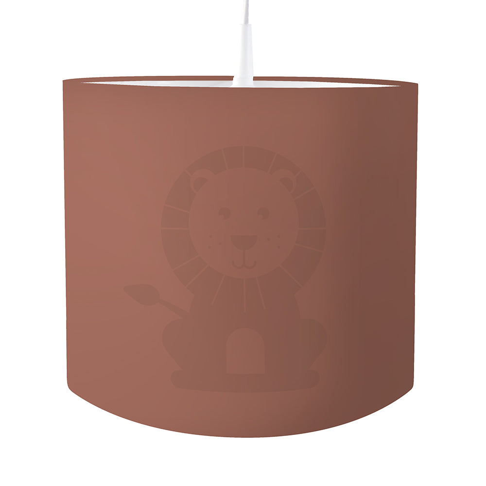 Kinderkamer lamp Leeuw silhouet - effen