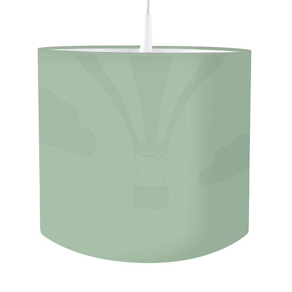 Kinderkamer lamp Luchtballon silhouet - effen