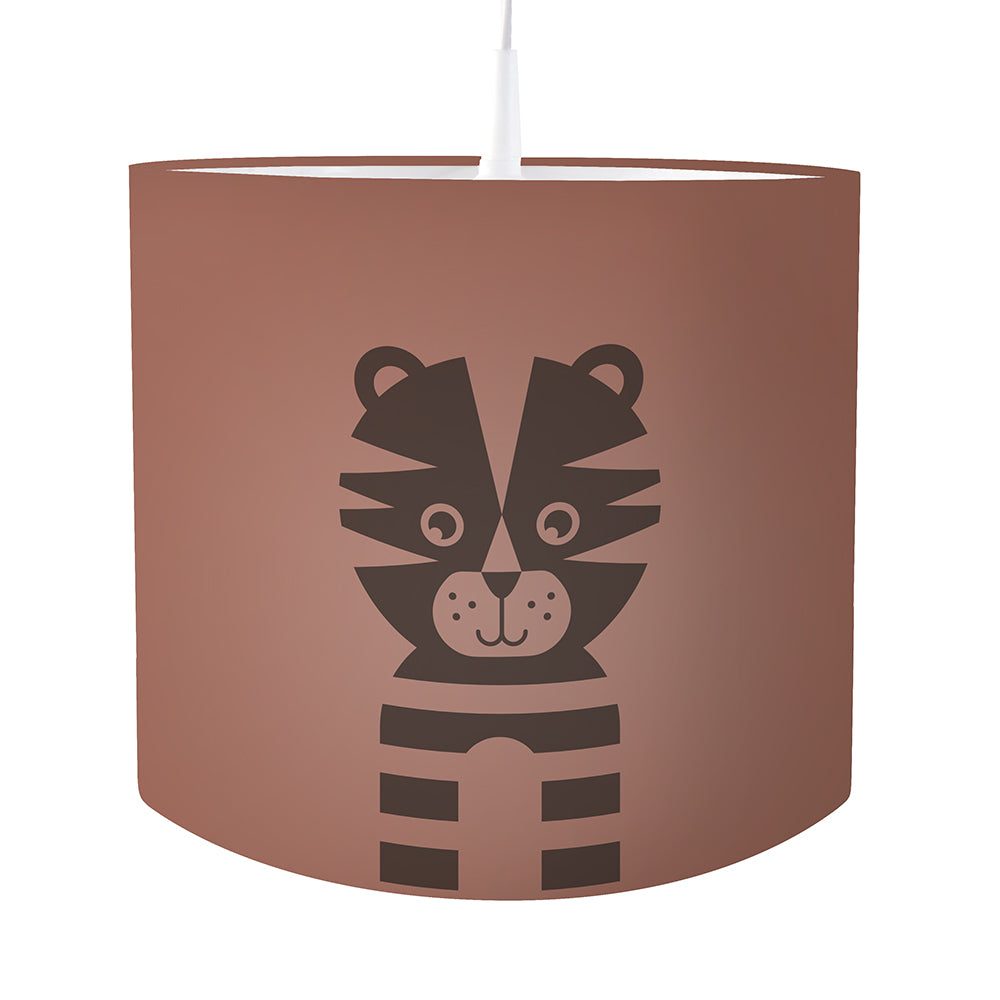 Kinderkamer lamp Tijger silhouet - effen