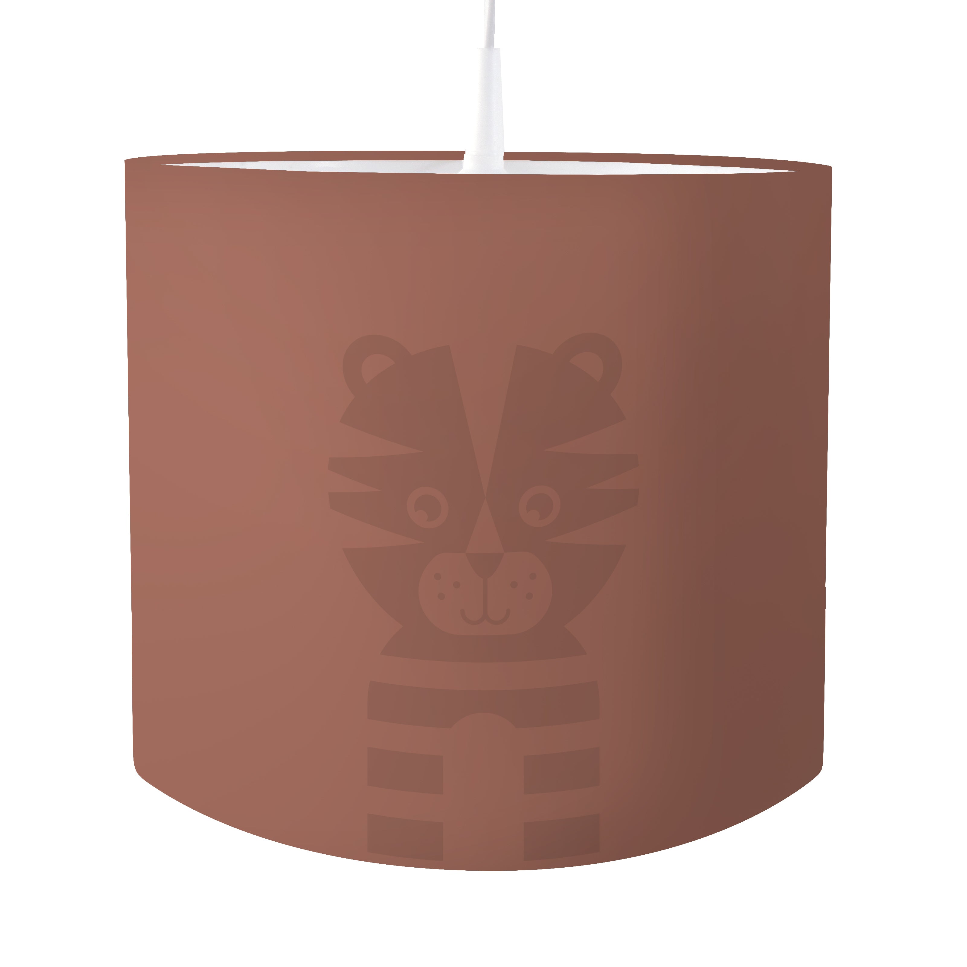 Kinderkamer lamp Tijger silhouet - effen