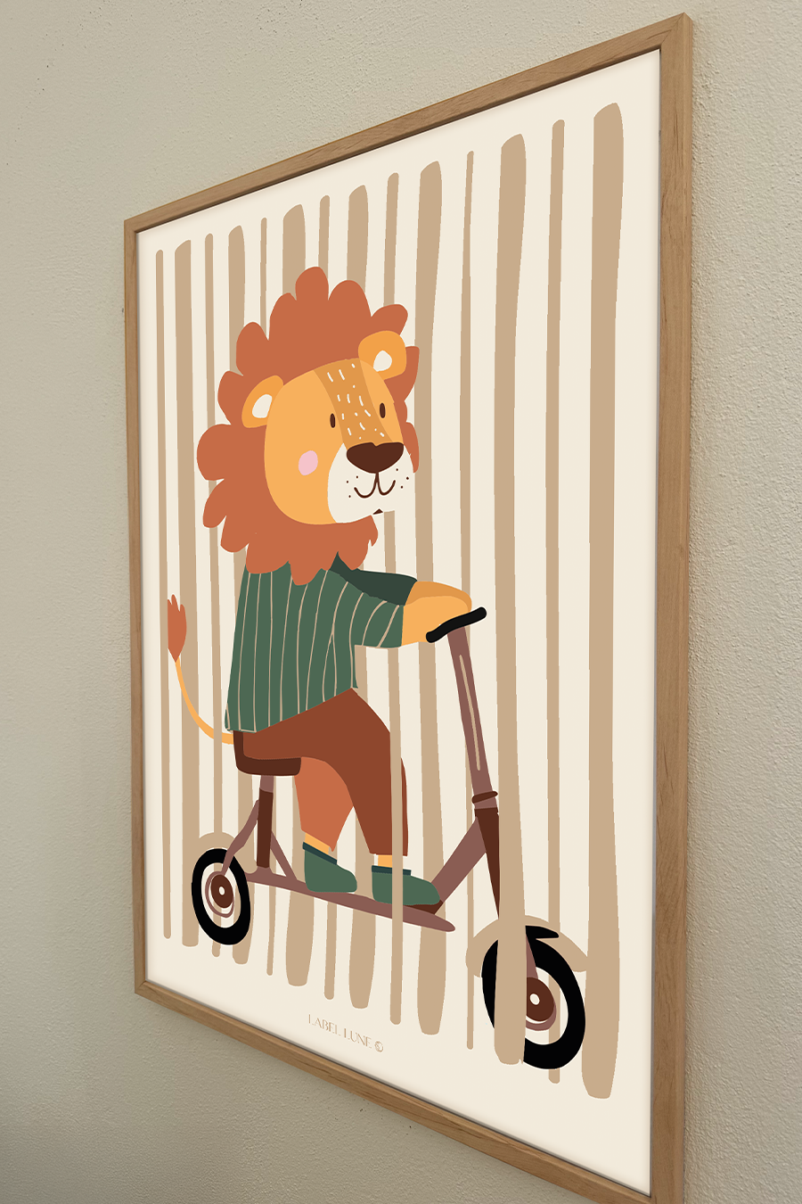 Leeuw Luca poster voor de kinderkamer