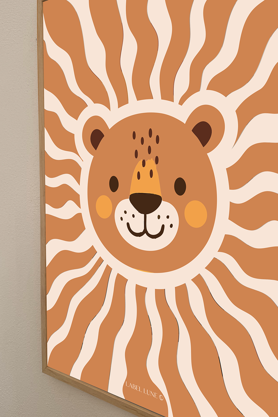 Leeuw Lio poster voor de kinderkamer