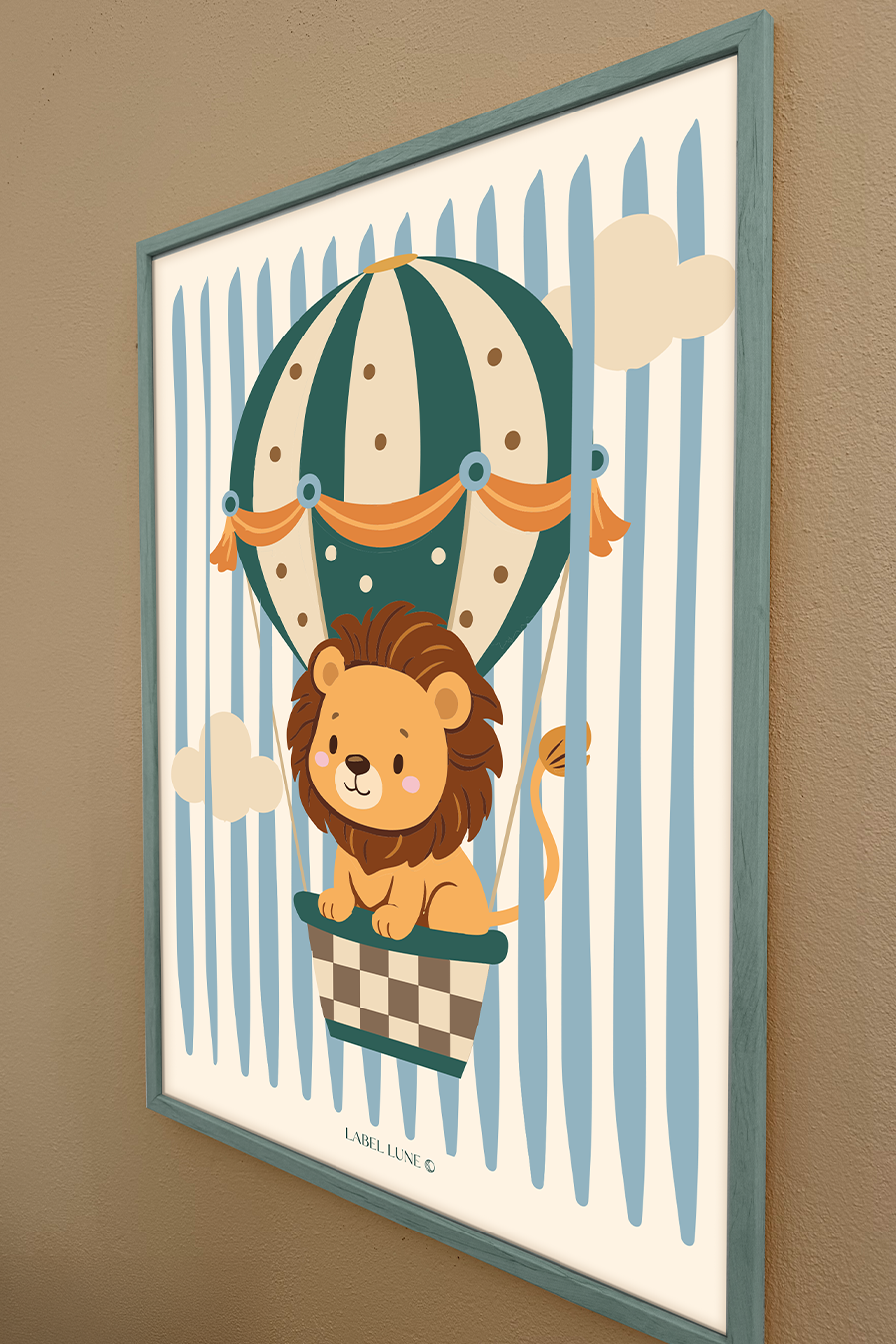 Leeuw Lola poster voor de kinderkamer