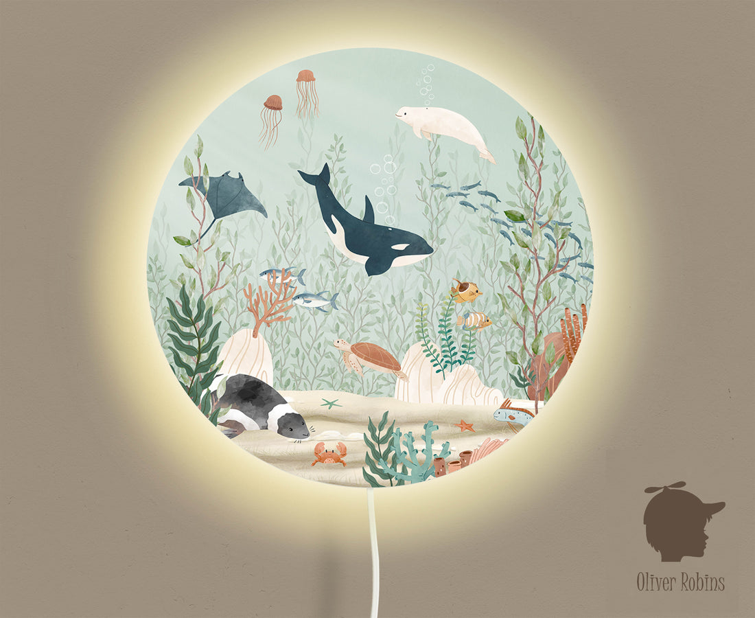 Wandlamp rond Kelp Forest kinderkamer - Oliver Robins
