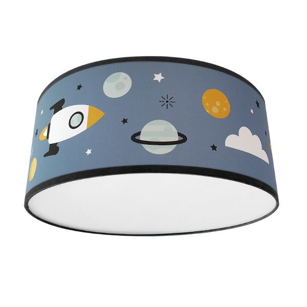 Plafondlamp kinderkamer ruimte - blauw