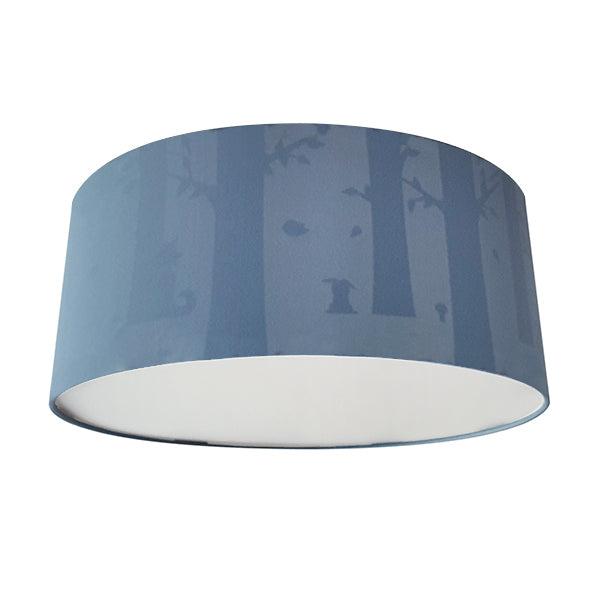 Kinderkamer plafondlamp Bosdieren silhouet - effen