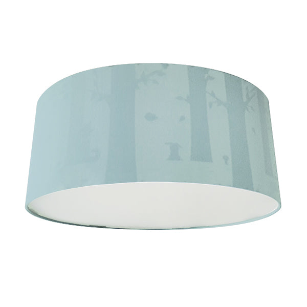 Kinderkamer plafondlamp Bosdieren silhouet - effen