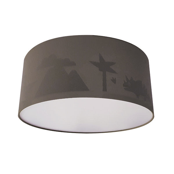 Kinderkamer plafondlamp Dino Dinokamer silhouet - effen