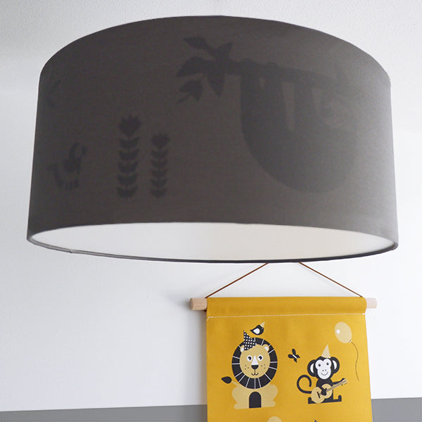 Kinderkamer plafondlamp Jungle silhouet - effen