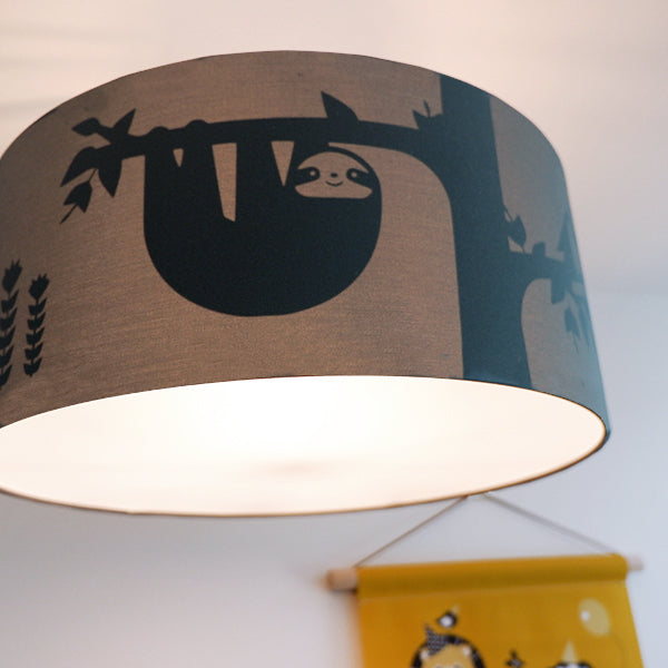 Kinderkamer plafondlamp Jungle silhouet - effen