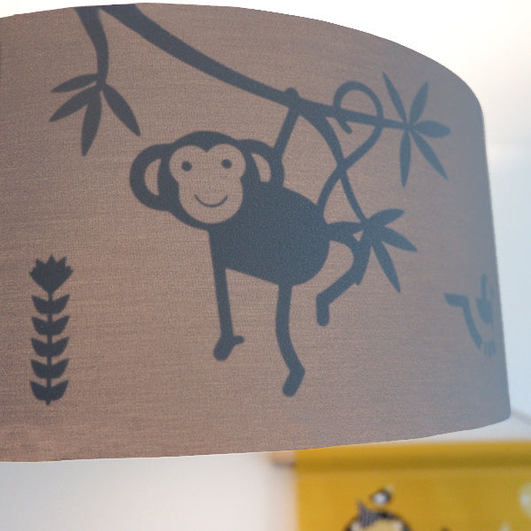 Kinderkamer plafondlamp Jungle silhouet - effen