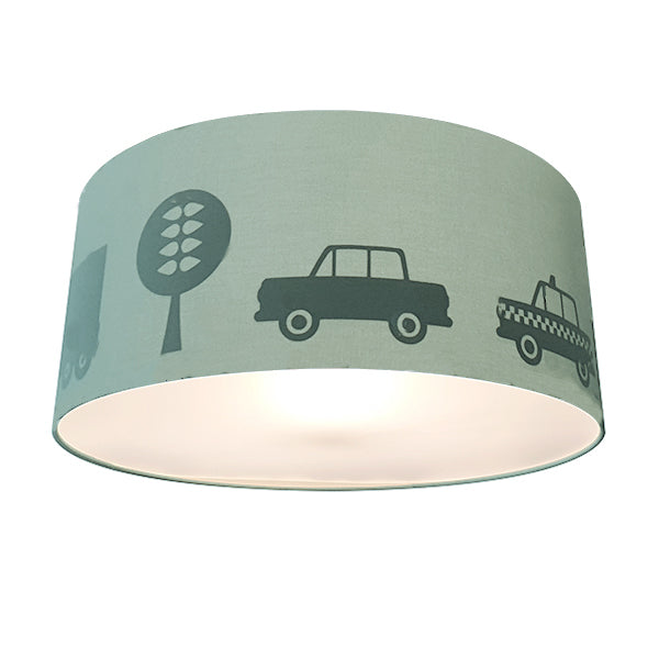 Kinderkamer plafondlamp Voertuigen silhouet - effen