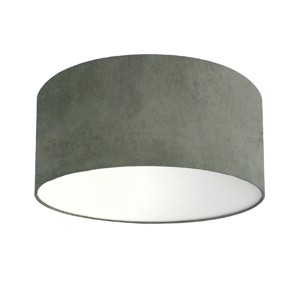 Plafondlamp velours donkergroen