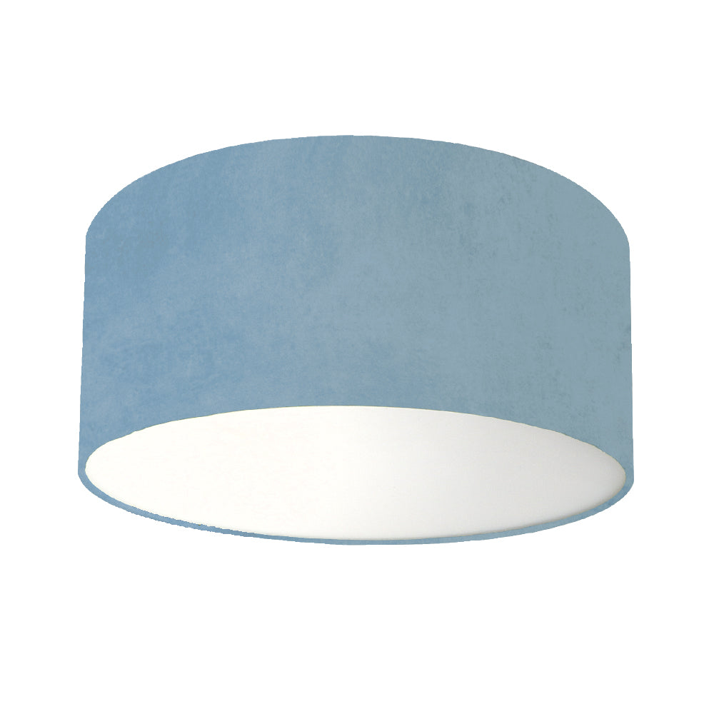 Plafondlamp velours jeans blauw