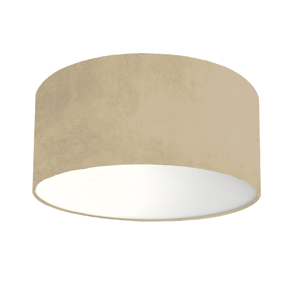 Plafondlamp velours licht bruin
