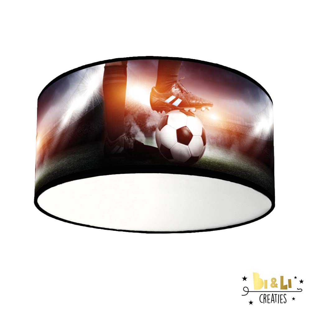 Plafondlamp voetbal kinderkamer