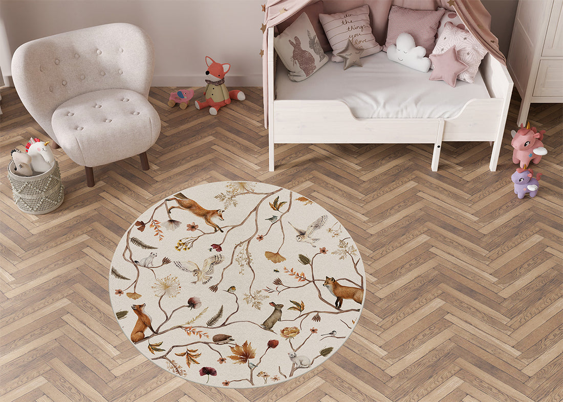 Vloerkleed Playful Forest kinderkamer - Kikki Belle