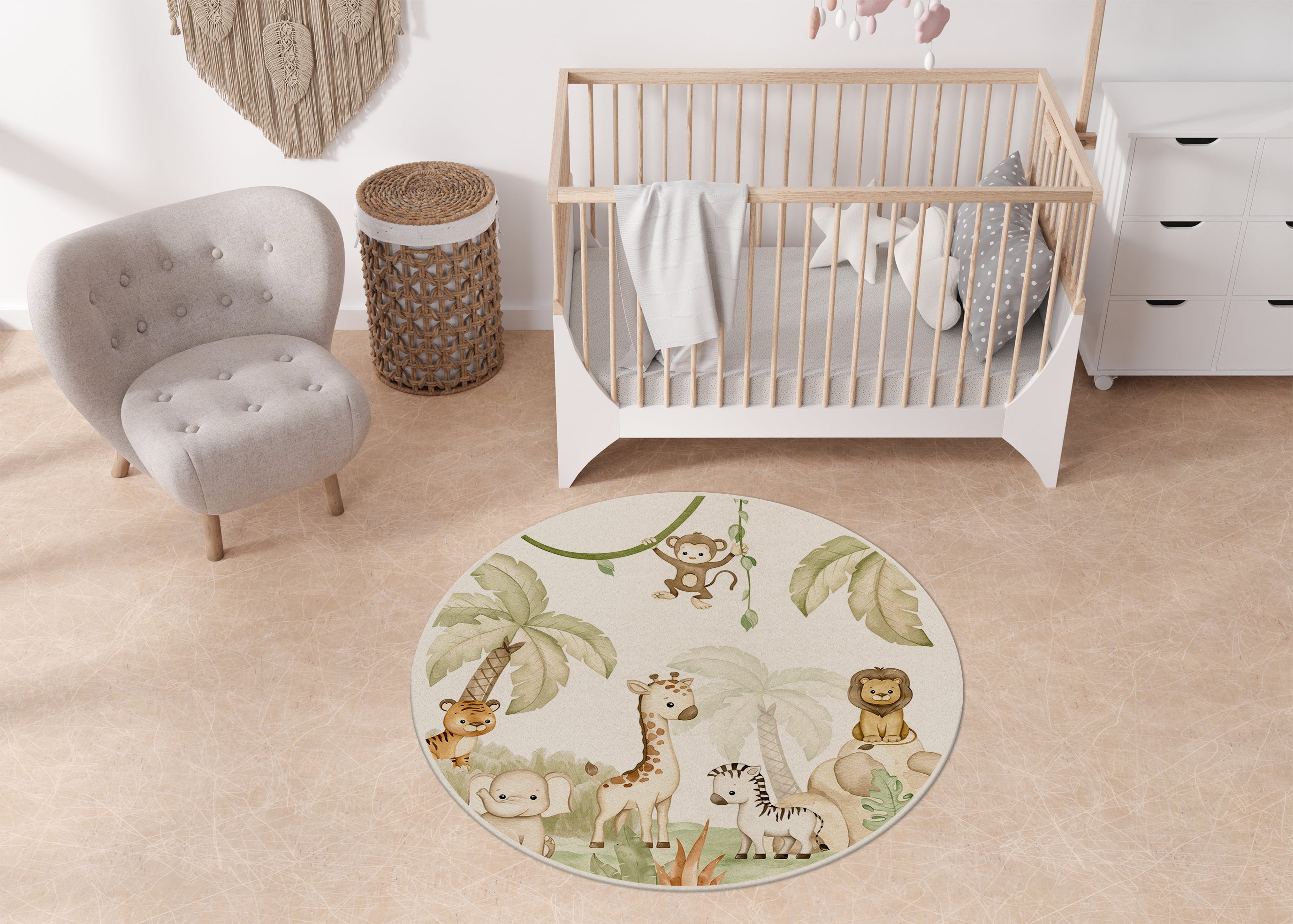 Vloerkleed Savannah Joy kinderkamer - Oliver Robins