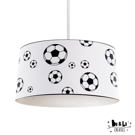 Hanglamp voetbal kinderkamer wit