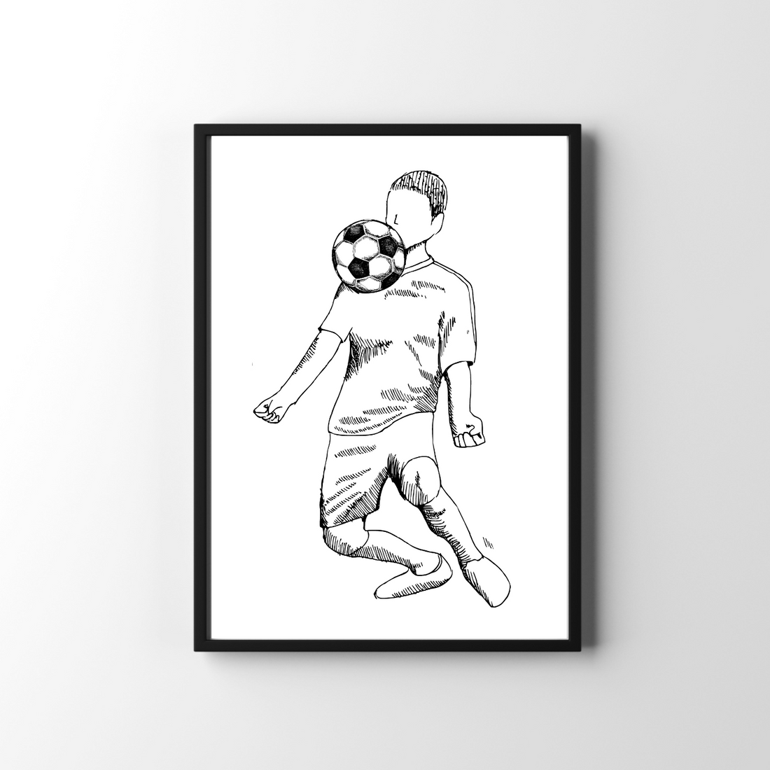 Voetbal poster kinderkamer - voetballer