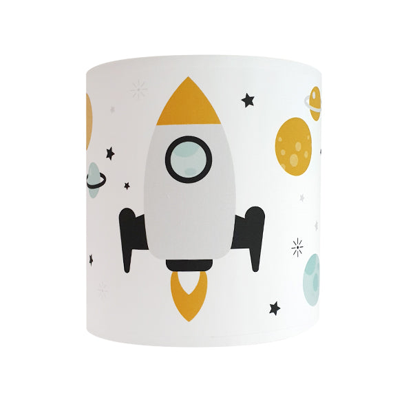 Wandlamp kinderkamer raket - wit