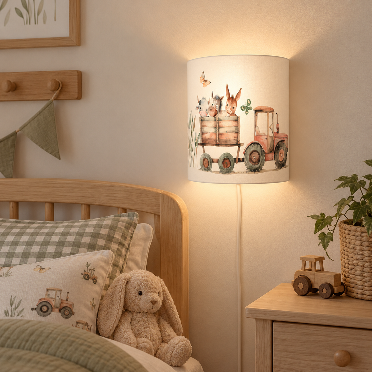 Wandlamp Tractor Boerderij kinderkamer