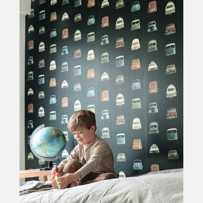 Vintage auto behang - donker