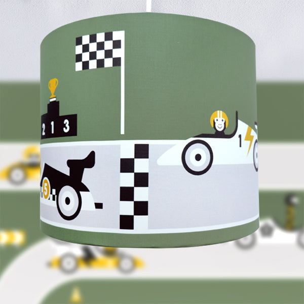 Kinderkamer lamp Formule 1 circuit - groen