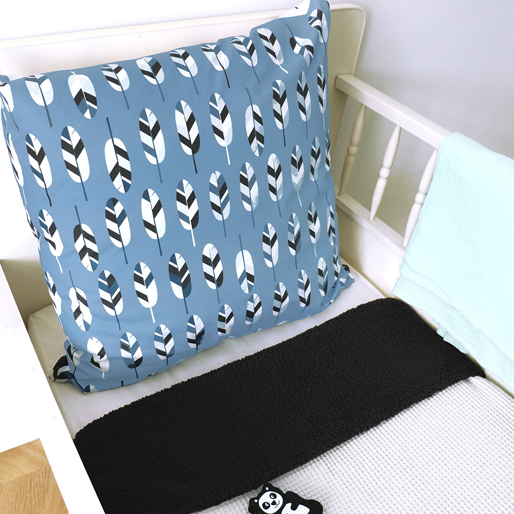 Kussen XL jongenskamer Tipi tenten Indiaan - blauw