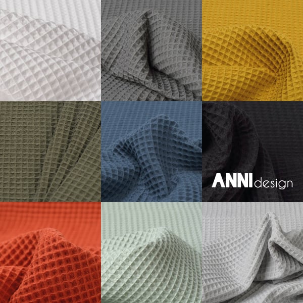 Boxkleed wafelstof reversible - wit