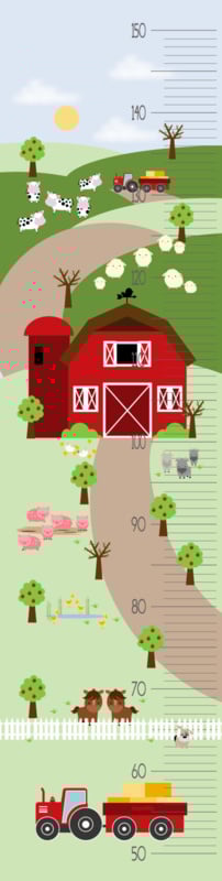 Groeimeter meetlat poster boerderij
