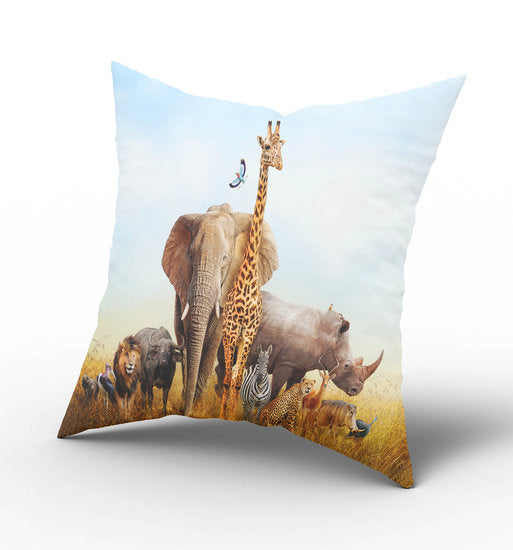 Kussen kinderkamer - jungle dieren