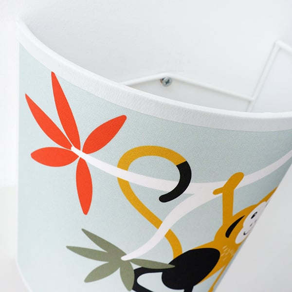 Lampen set jungle kinderkamer - mint